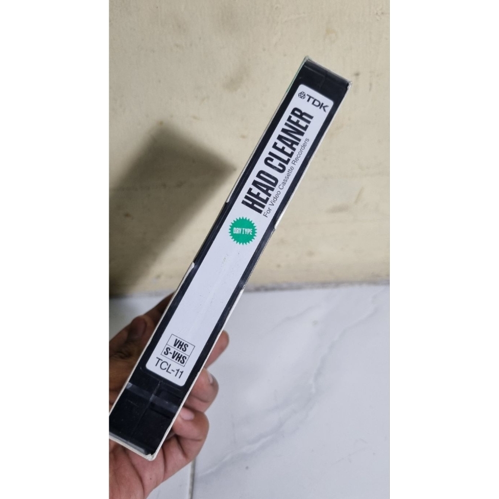 vhs cleaner pembersih player vcr kaset pita TDK, panda