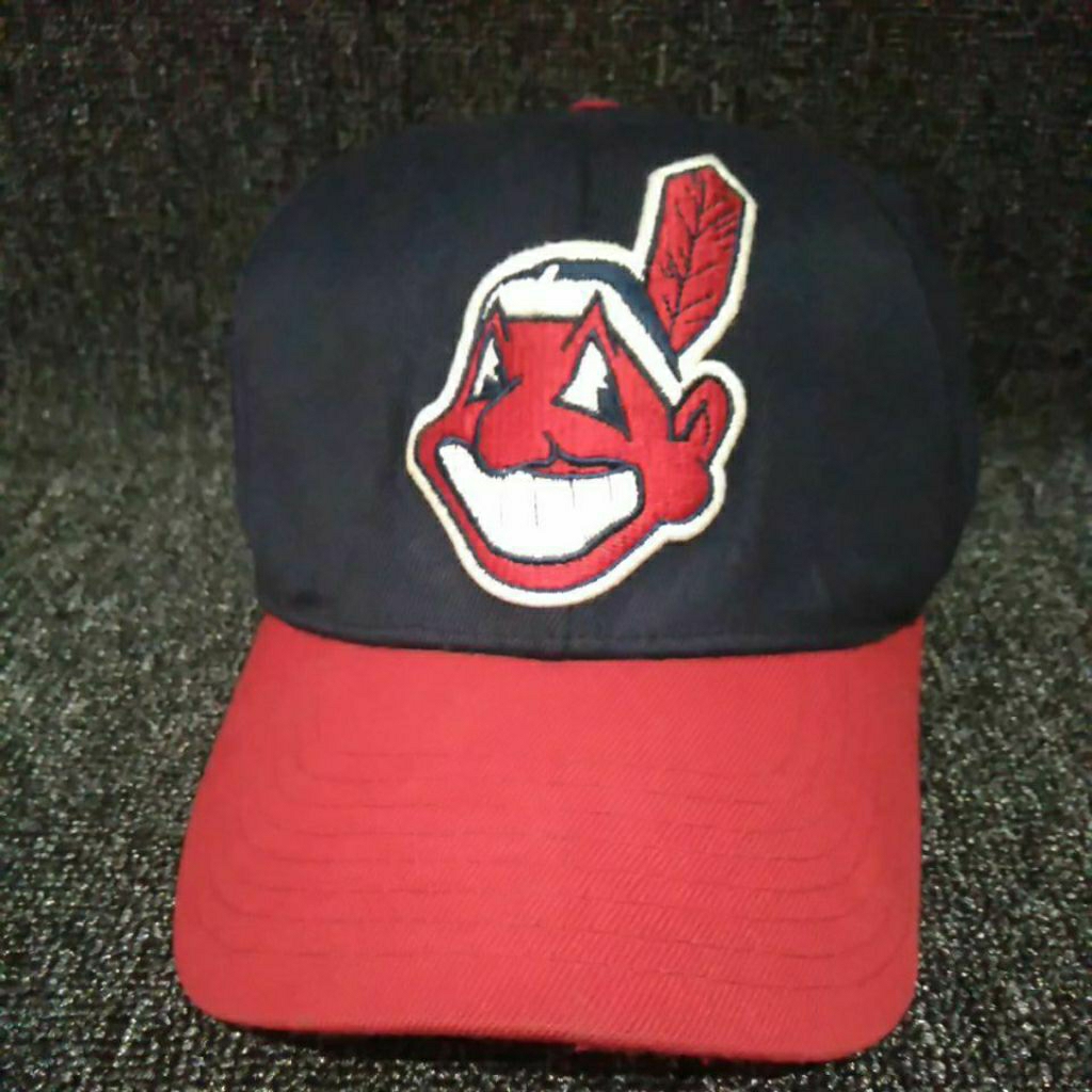 topi MLB indian buildup preloved / second