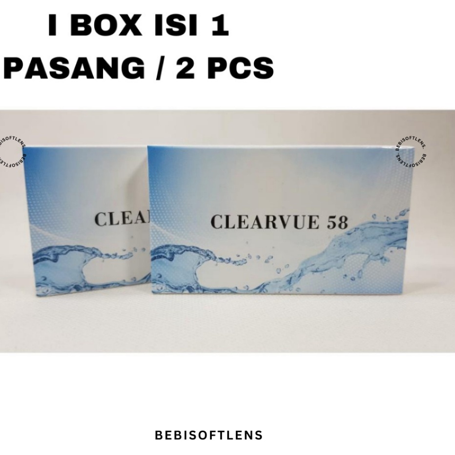 Bisa COD Softlens CLEARVUE ISI 1 PASANG  2 PCS BENING DAILY 142MM Softlens Minus  Softlens Clear  Mi