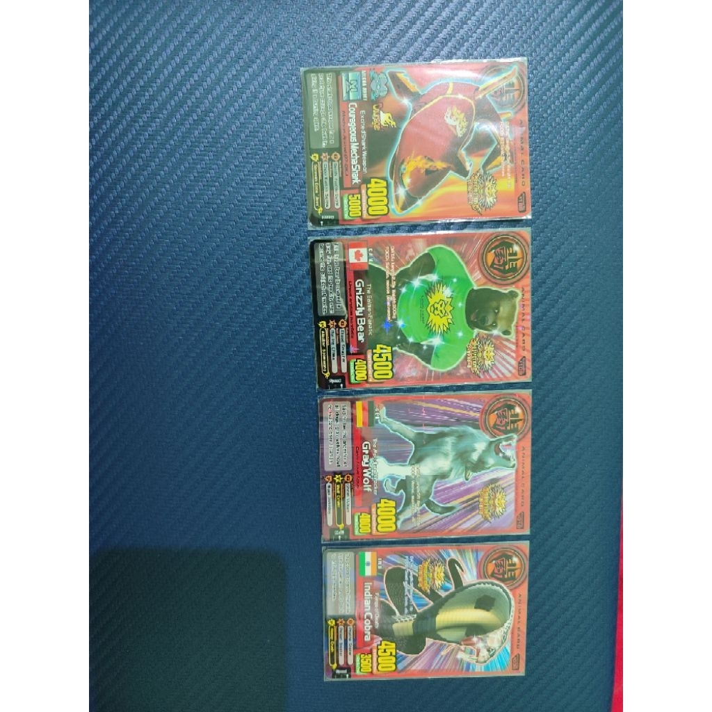 Animal kaiser Card Promo Set Isi 4pc 100% Original & New Card