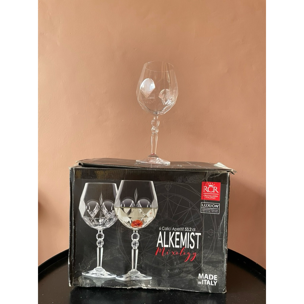 Gelas Kristal Alkemist RCR Mixology - 6pcs (53,2 cl) | Made in Italy