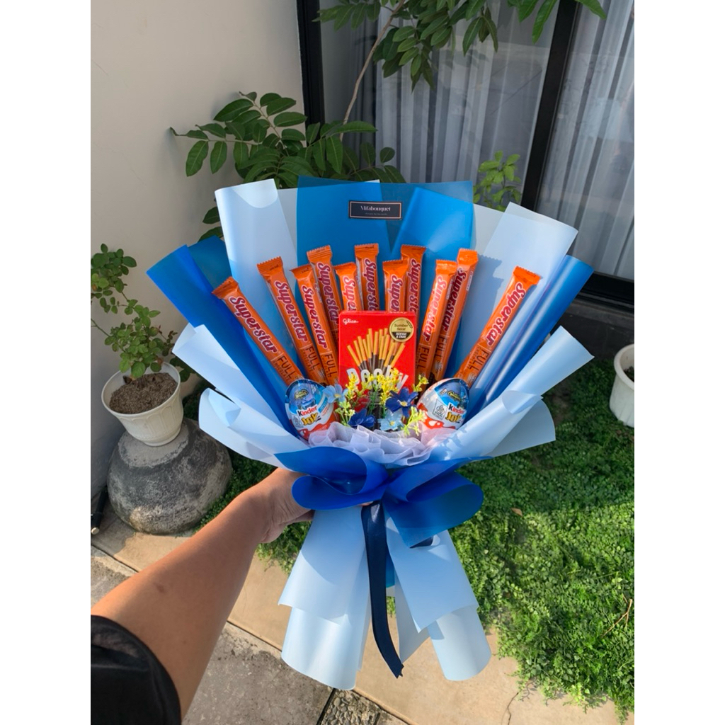 

Buket snack Bebas riquest warna kertas, PO 5-7hr