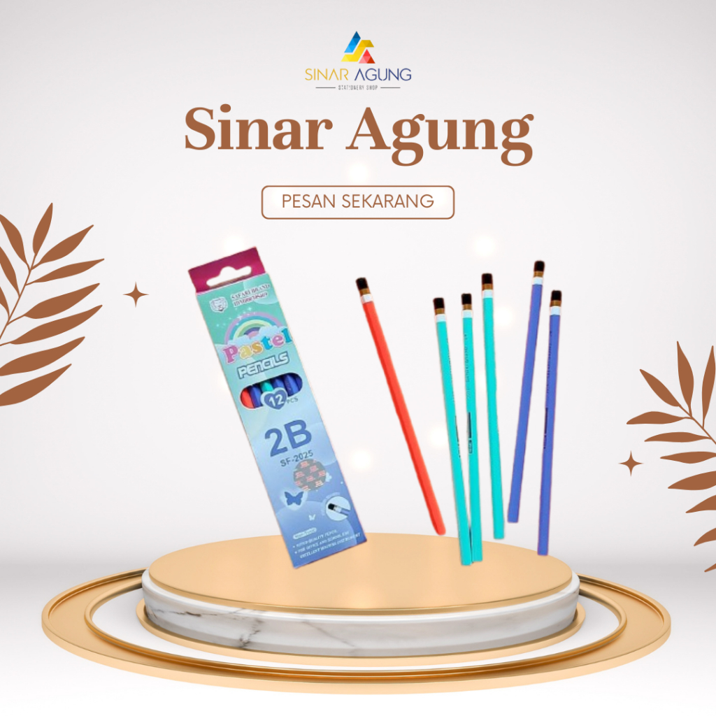 

SAFARI PENSIL 2B PASTEL ISI 12 SF-2025 PENSIL BELAJAR SEKOLAH