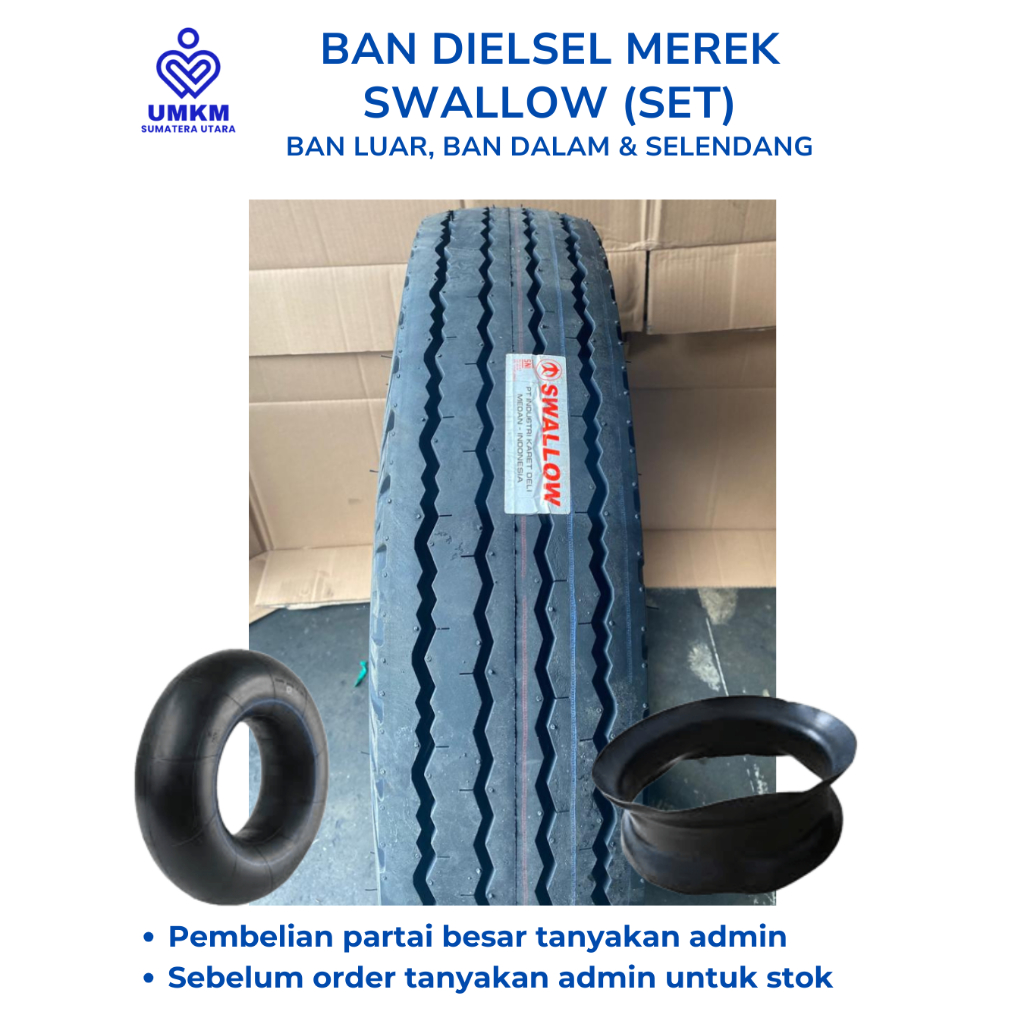 BAN DIESEL 750 x 16 14pr HD / BAN DIESEL SET / Ban ring 16 / Ban Luar Diesel / Ban Diesel Swallow / 