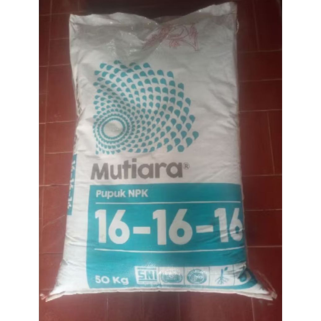 NPK 16 16 16 Mutiara 50 KG | Bumitanaman | Pupuk NPK 16 16 16 Original 50 Kg