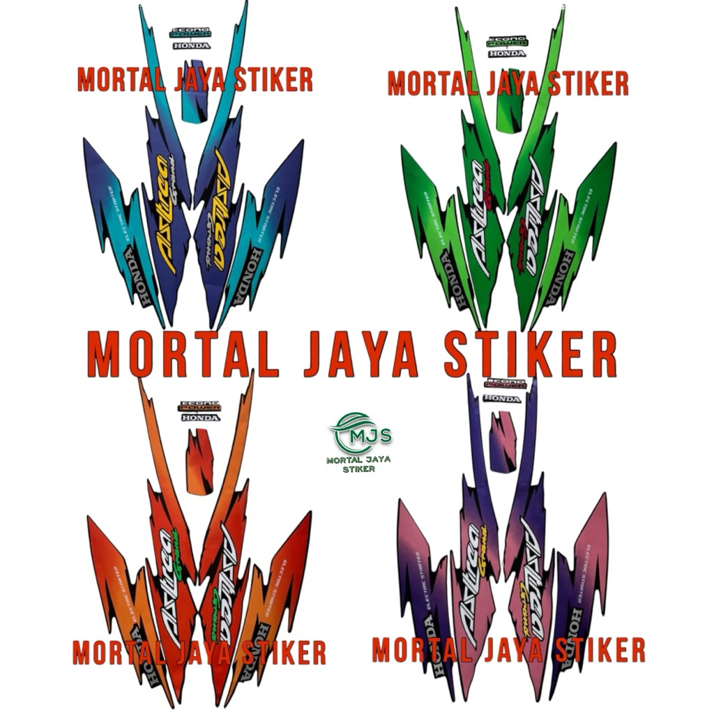 STIKER STRIPING LIS LES BODY ASTREA GRAND 1994 1995