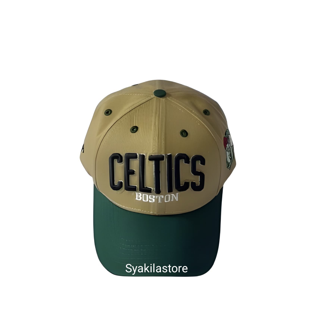 Topi Bordir Timbul CELTICS  Baseball Premium Original 100%