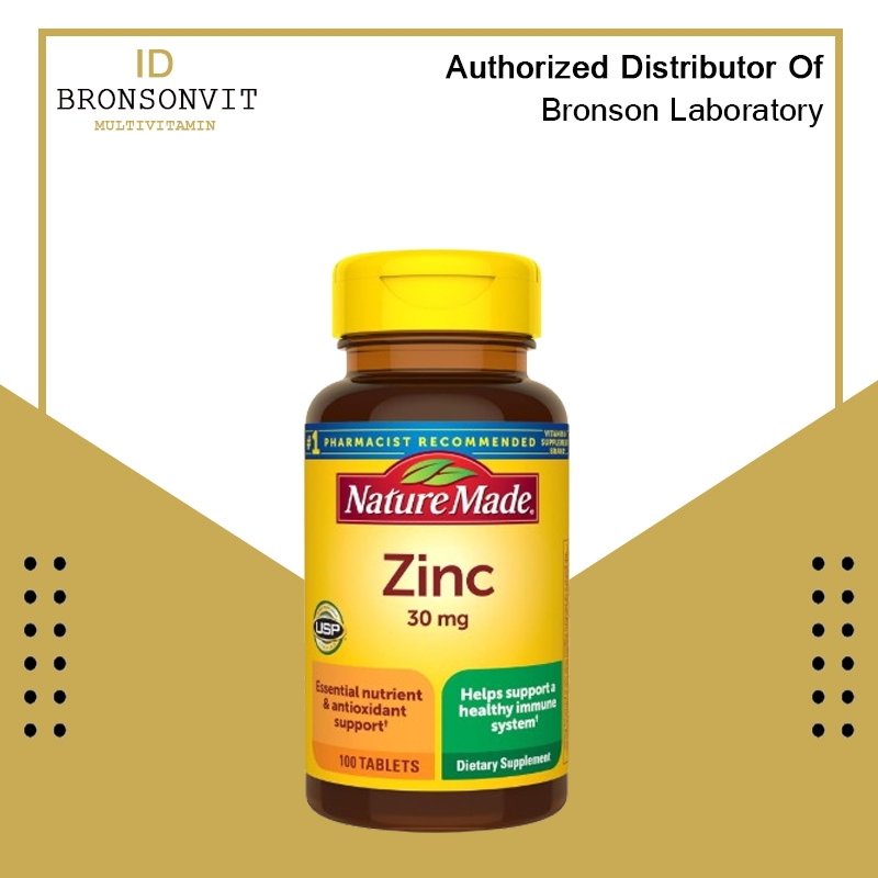 Nature Made zinc 30mg isi 100 tablet zinc