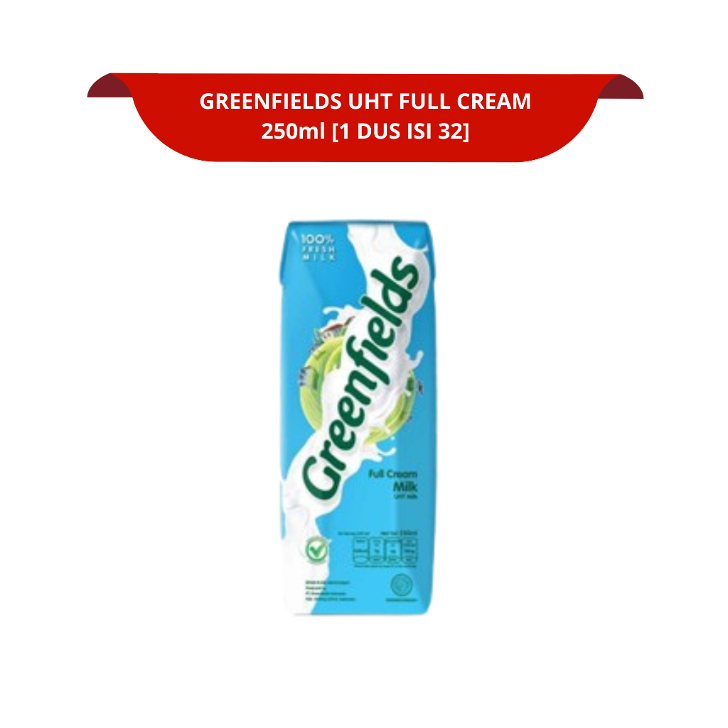 

GREENFIELDS ULTRA MILK FRISIAN FLAG SUSU UHT 225mL 250mL FULL CREAM