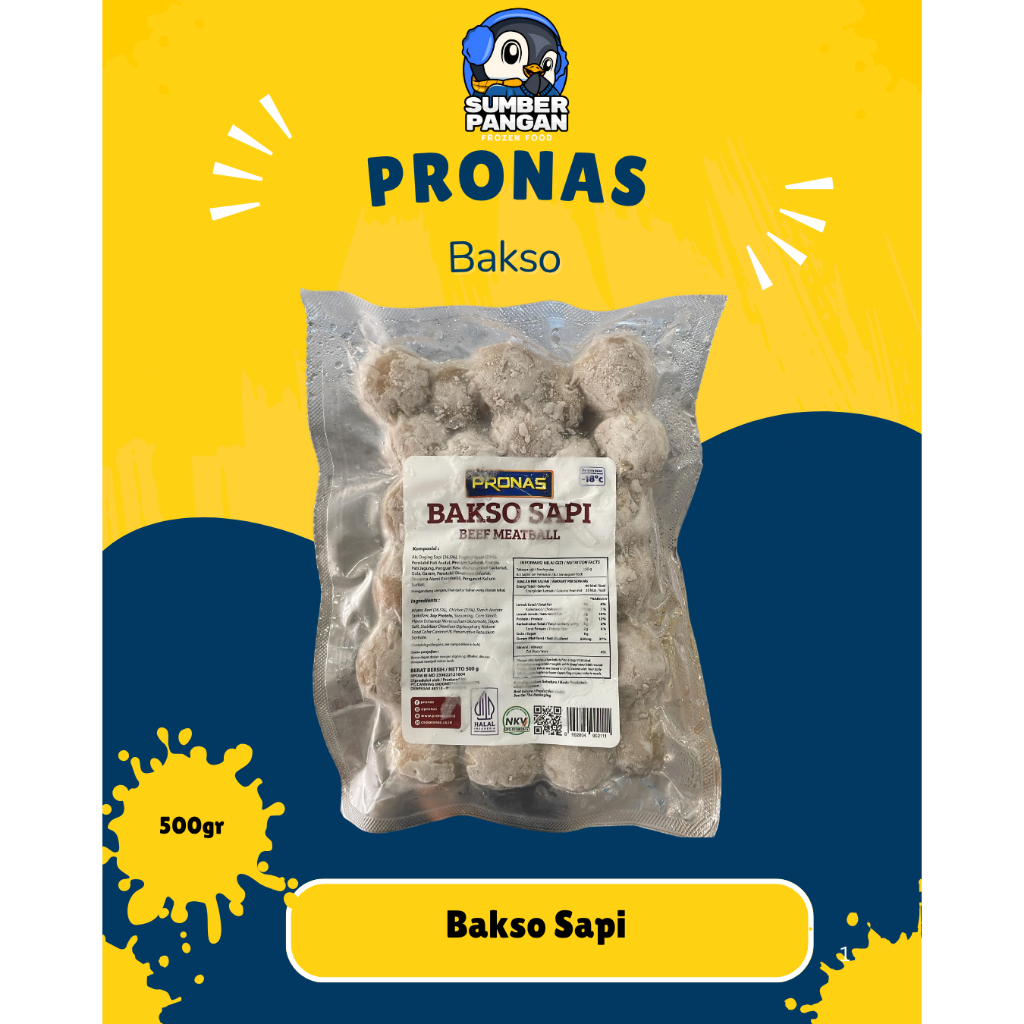 

Pronas Bakso Daging Ayam dan Sapi 500gr