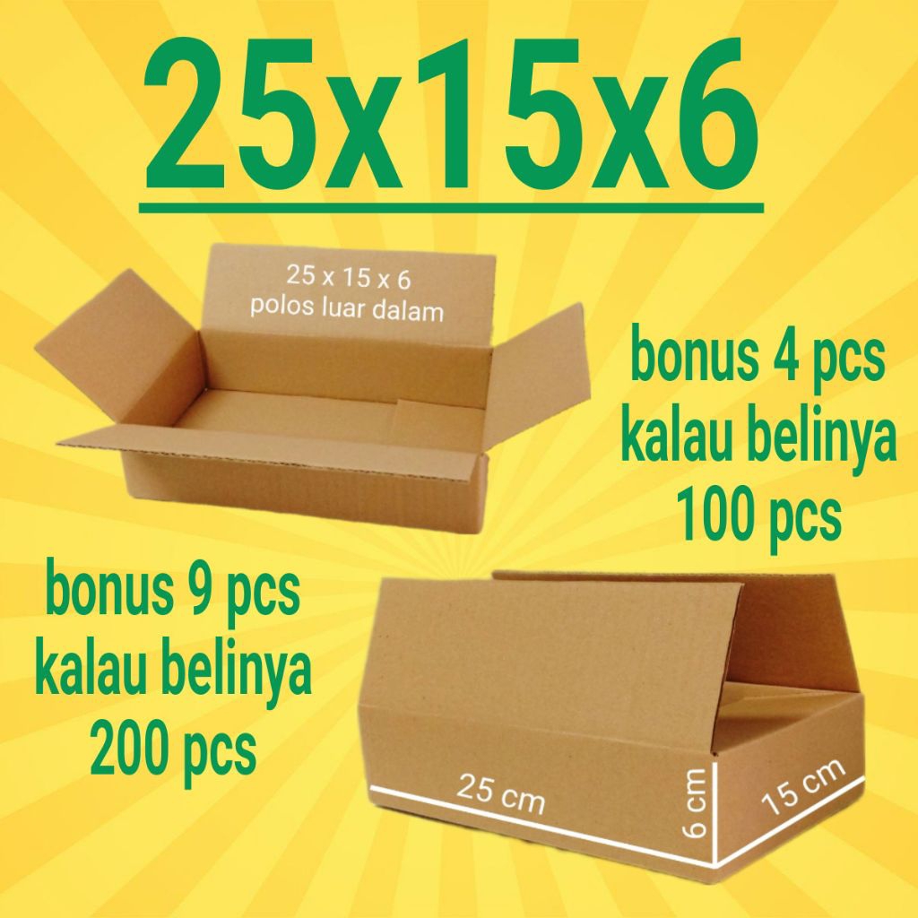 

Kardus Packing Ukuran 25x15x6