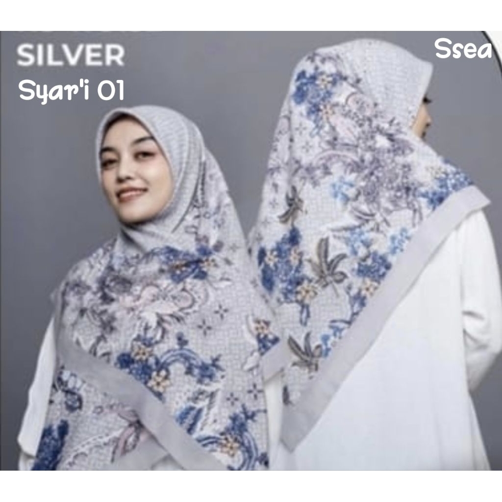Hijab Segi Empat Motif Syar'i Voal 130x130 Premium