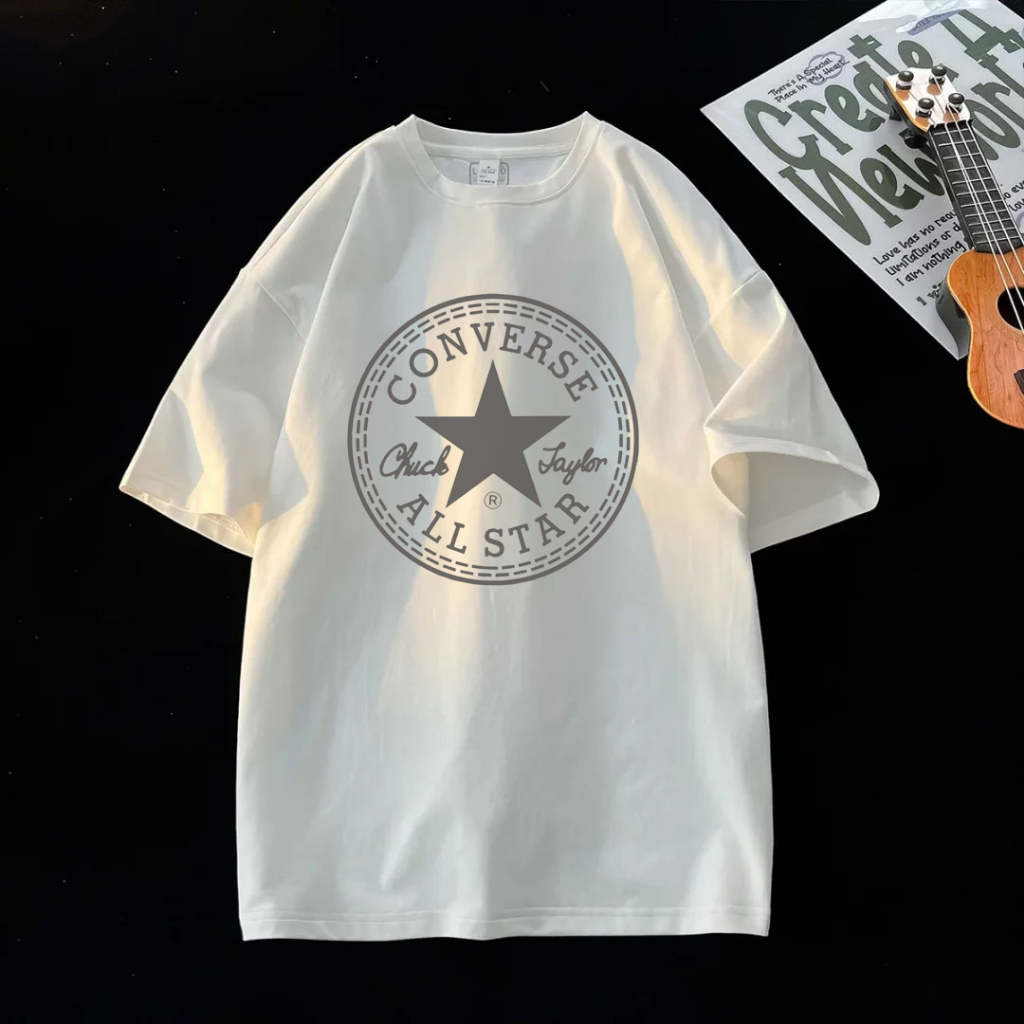 STAG Kaos lengan pendek putih serbaguna sederhana gaya EIGER\Baju Oversize Pria\kaos cowok keren ter