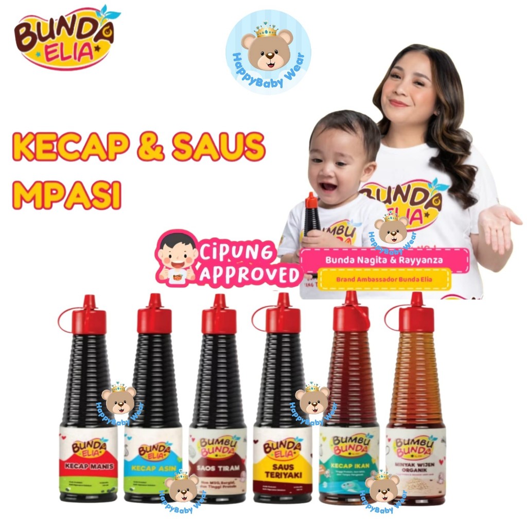 

BUMBU BUNDA BY ELIA Kecap Saus Bumbu Mpasi | Saus Manis Asin Tiram Teriyaki Mpasi