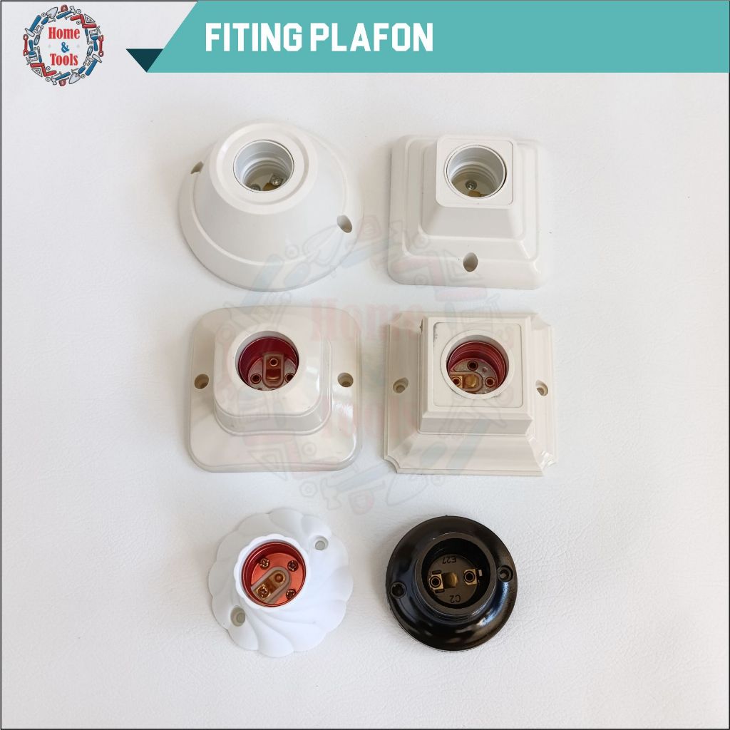 FITING PLAFON/FITTING PLAFON/FITING LAMPU HIAS PLAFON/FITING PLAFON KOTAK/FITING PLAFON BULAT