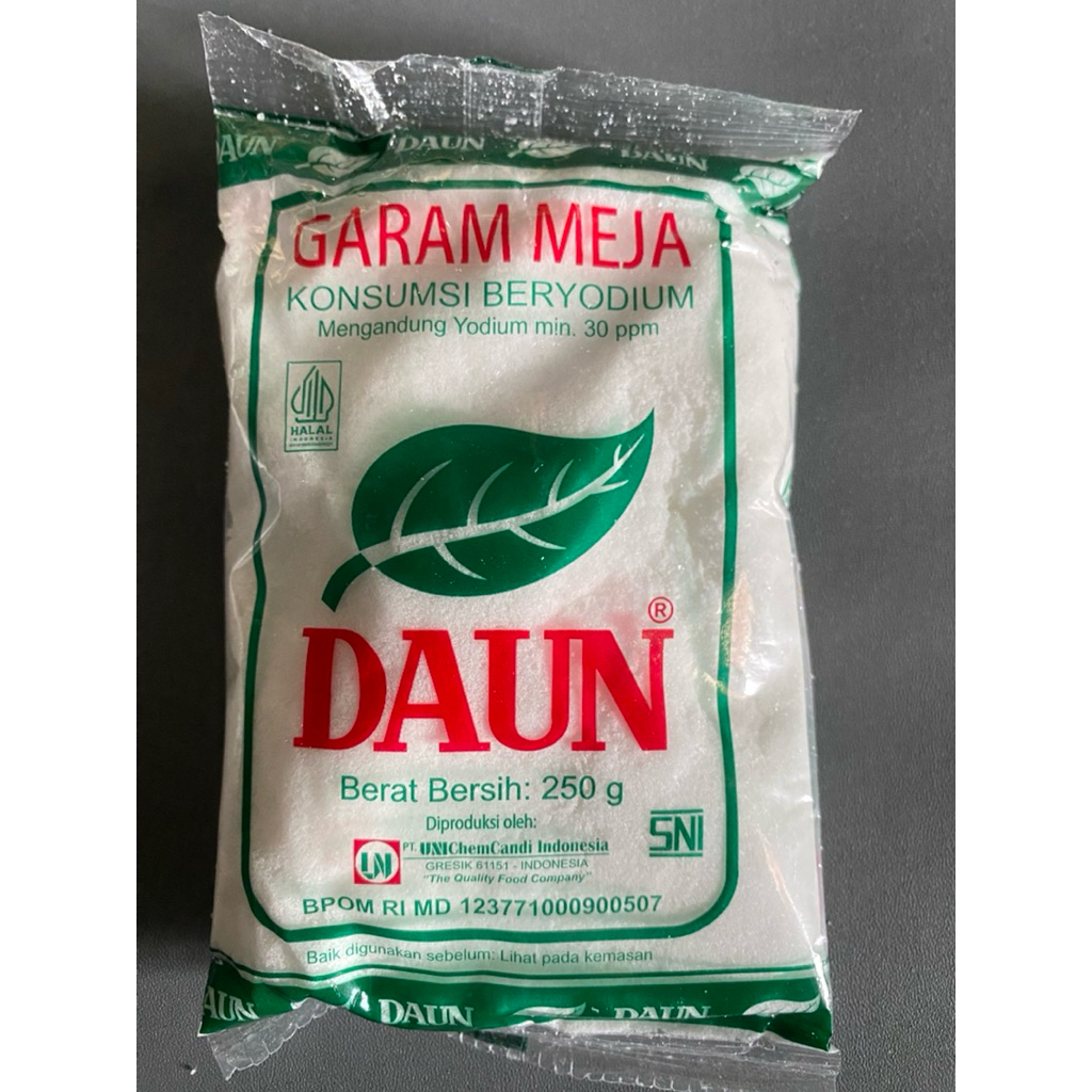 

250 gram GARAM MEJA DAUN/ GARAM DAUN HALUS SNI YODIUM