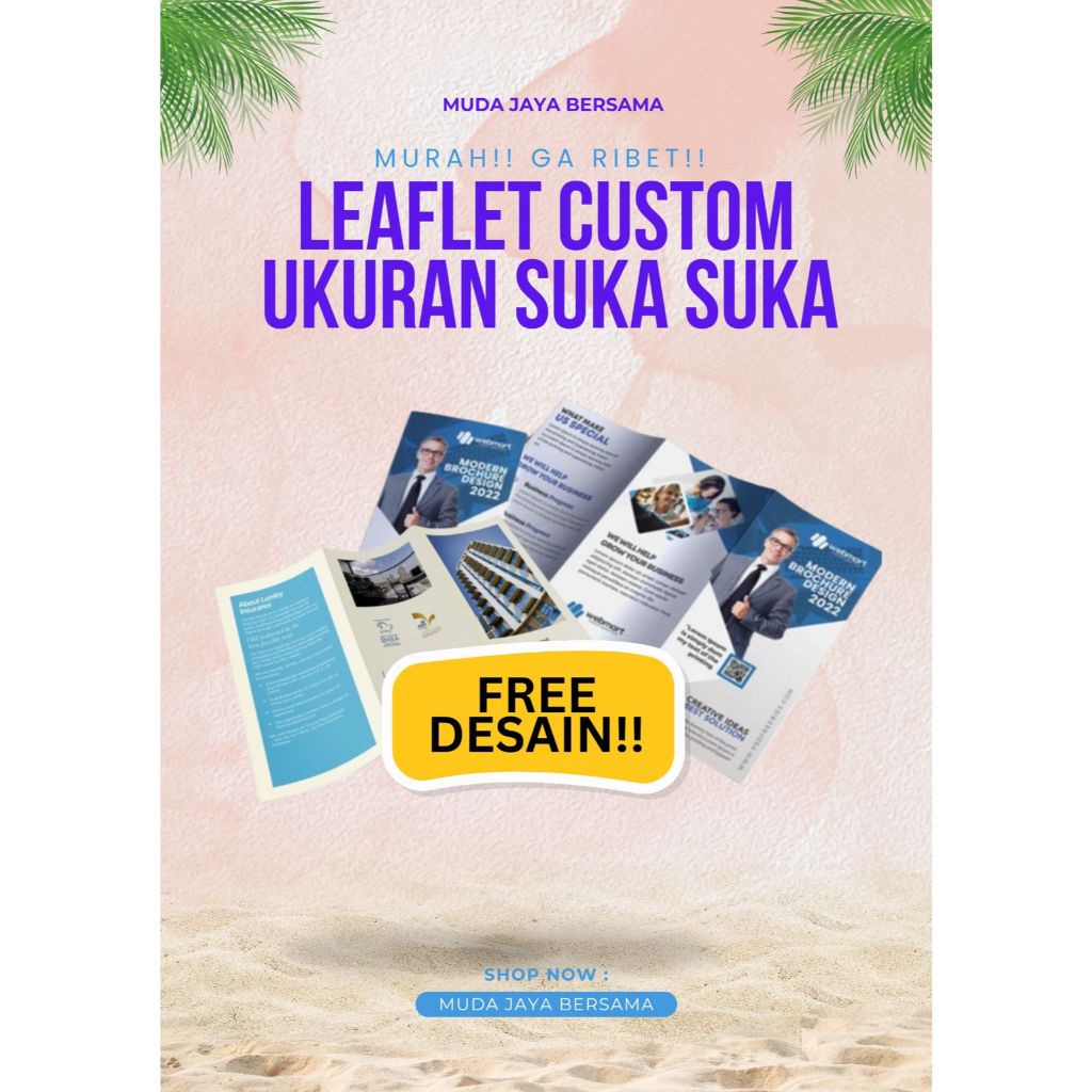 BROSUR LEAFLET DESAIN SUKA SUKA