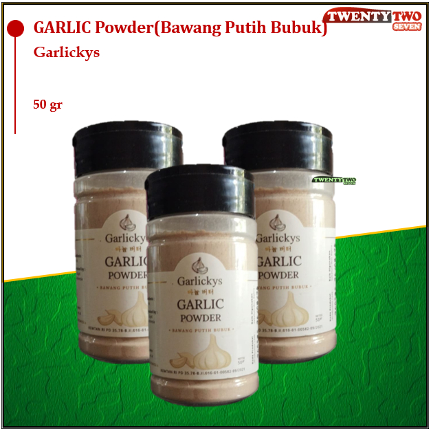 

[doz]|3X Garlickys Garlic / Bawang Putih Bubuk 50 gr