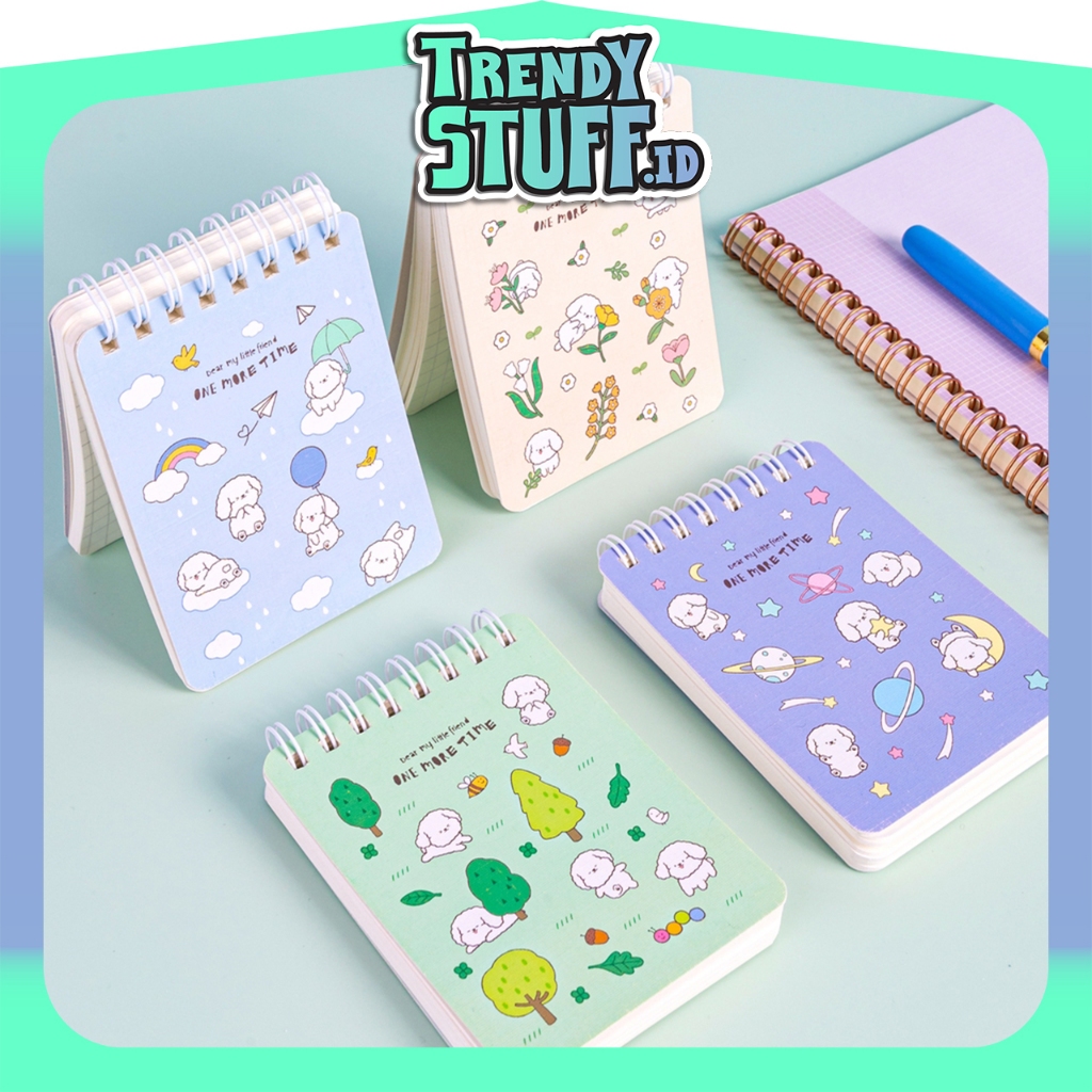 

TrendyStuff.id buku catatan kartun/NOTEBOOK RING MOTIF / BUKU CATATAN RING SPIRAL Size A7 S025