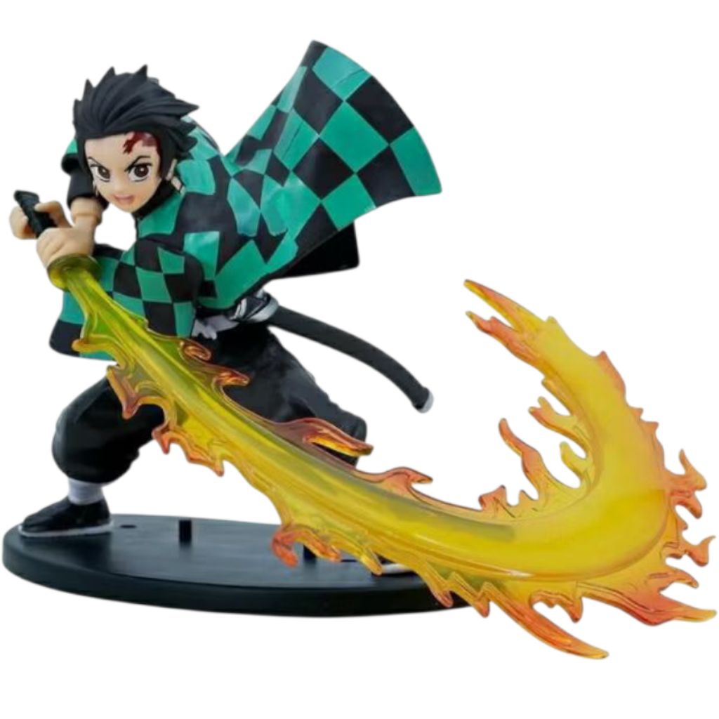 Action Figure Anime Demon Slayer Tanjiro Kamado Pedang PVC Statue Collection