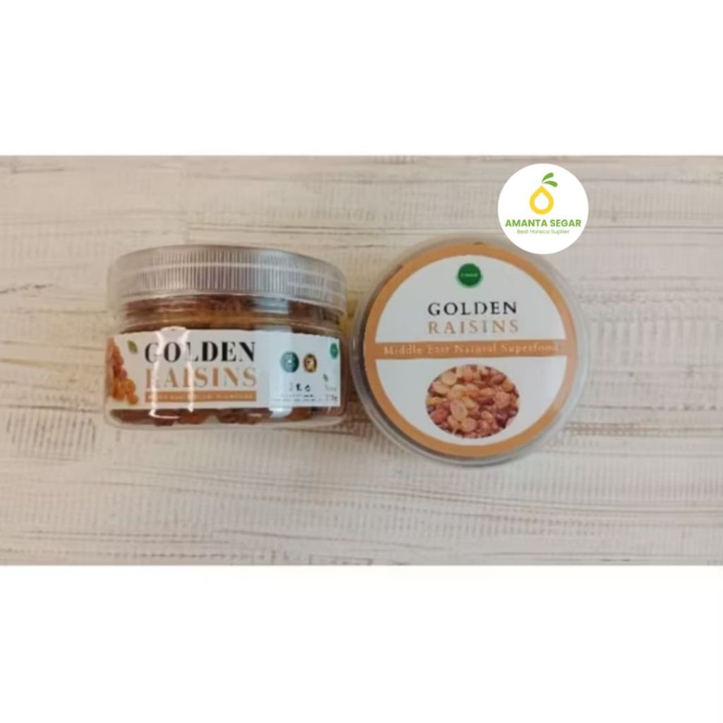 

Kismis Golden Raisins Timur Tengah Makanan Sehat Alami High Quality Middle East Natural Superfood Ukuran 220 Gram