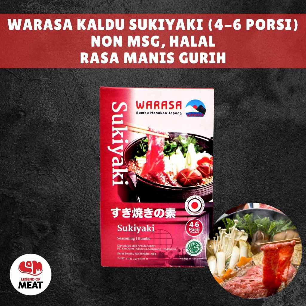 

WARASA BUMBU SUKIYAKI MANIS GURIH 37 ML (4-6 PORSI) HALAL NON MSG