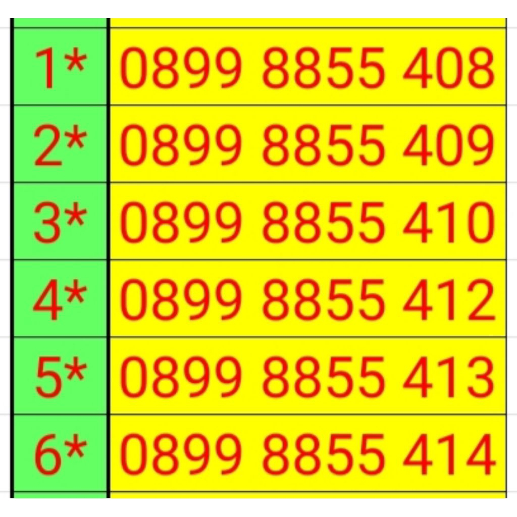 Flash Sale Jual Murah Kartu Perdana Nomor Cantik Tri, 11 Digit Rapih mudah diingat, SIM card 3 in 1,