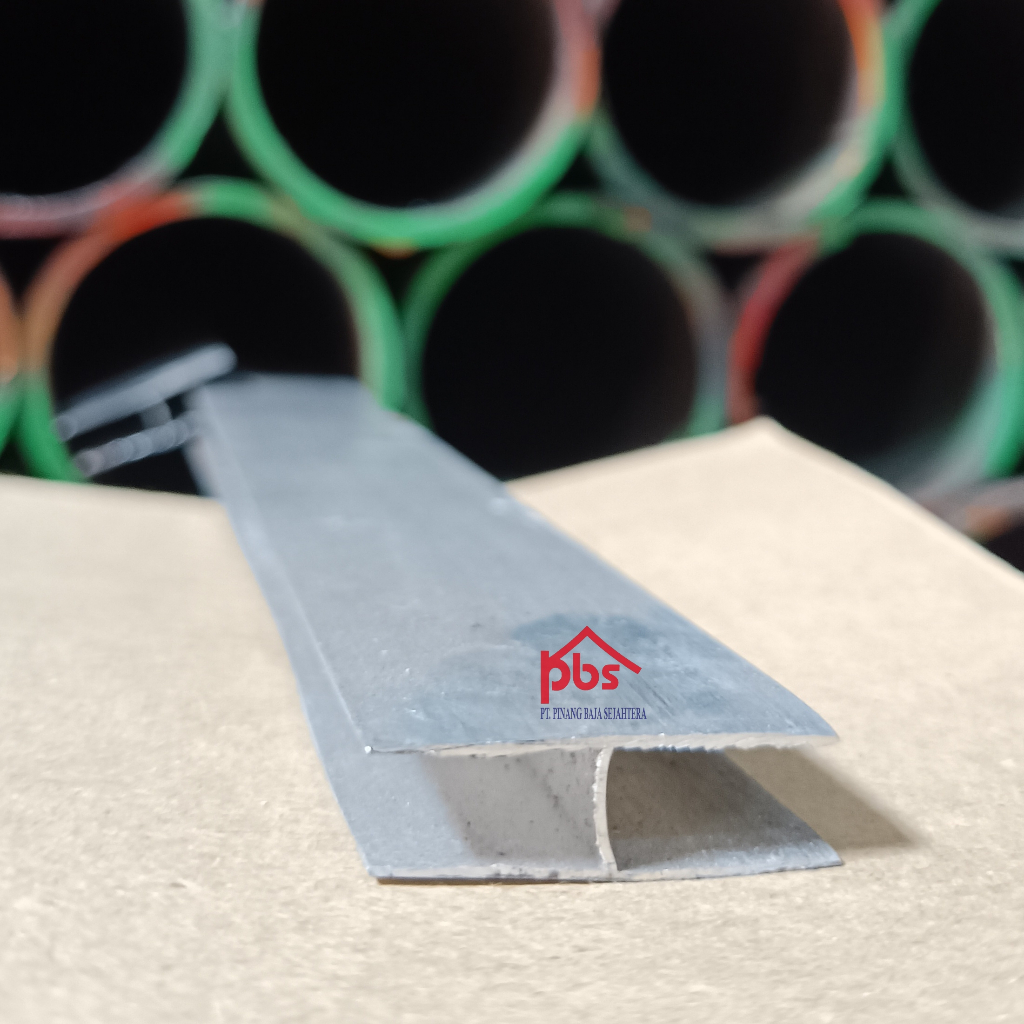 Lis Alumunium / Lis H dan Lis U Silver 10mm