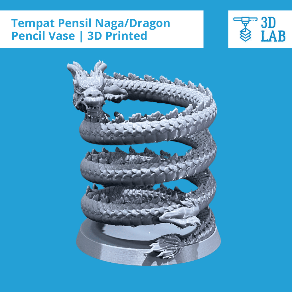 

Tempat Pensil Naga / Dragon Pencil Vase | 3D Printed