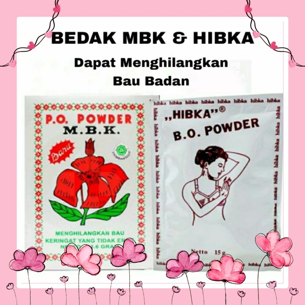 BEDAK MBK | BEDAK HIBKA | BEDAK PENGHILANG BAU BADAN | DEODORANT POWDER
