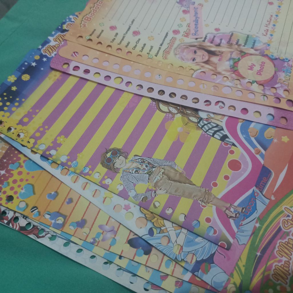 

binder karakter Minmie & Barbie