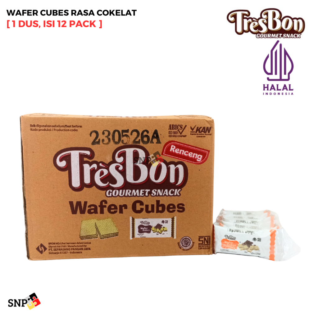 

TRESBON RENCENG Wafer Cubes [1 Dus, Isi 12 Pack]