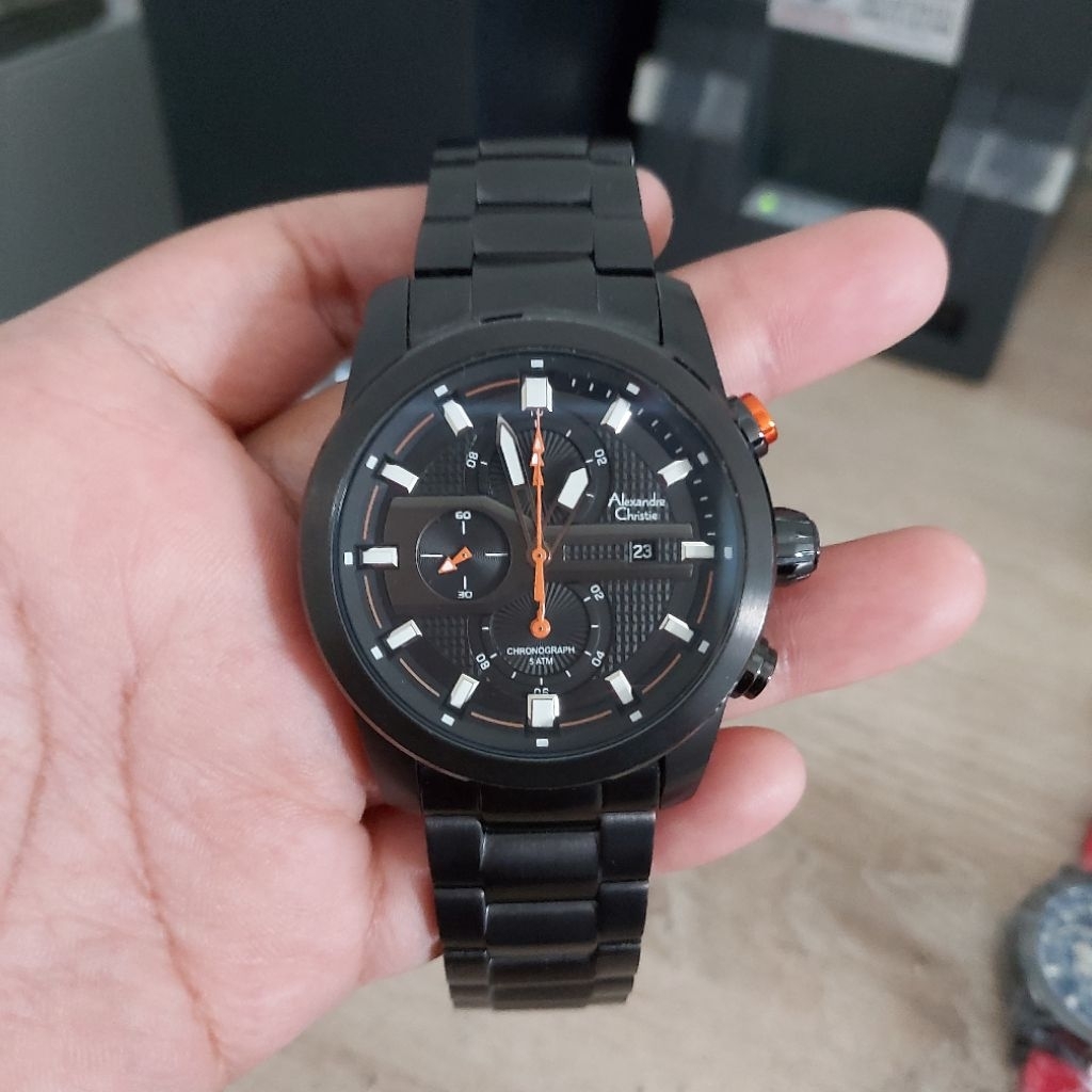 PRELOVED JAM TANGAN PRIA ALEXANDRE CHRISTIE AC6562 AC 6562 ORIGINAL SECOND
