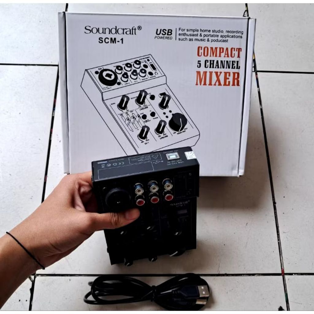 MIXER MINI SCM-1/MIXER 5 CHANNEL