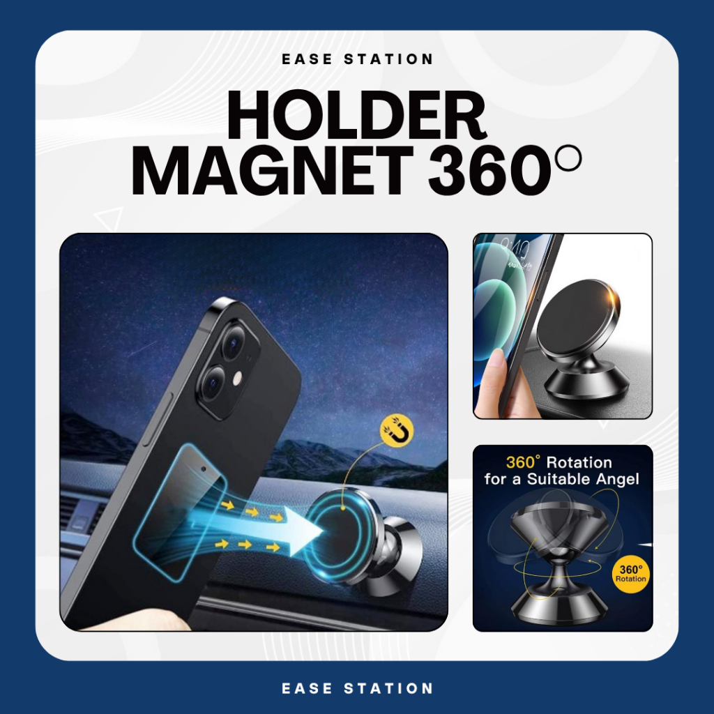 HOLDER MAGNET 360 PENYANGGA HP MOBIL MAGNET TEMPAT HP MAGNET HOLDER HP MOBIL MAGNETIC HOLDER PHONE