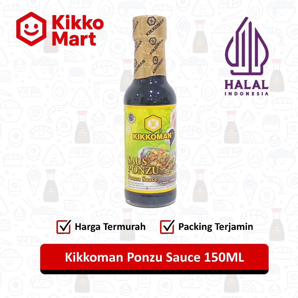 

Kikkoman Ponzu Halal 150ml – Saus Jeruk Asam Gurih Ala Jepang Siap Pakai – Cocok untuk Shabu-Shabu, Sashimi, Salad, dan Saus Celup