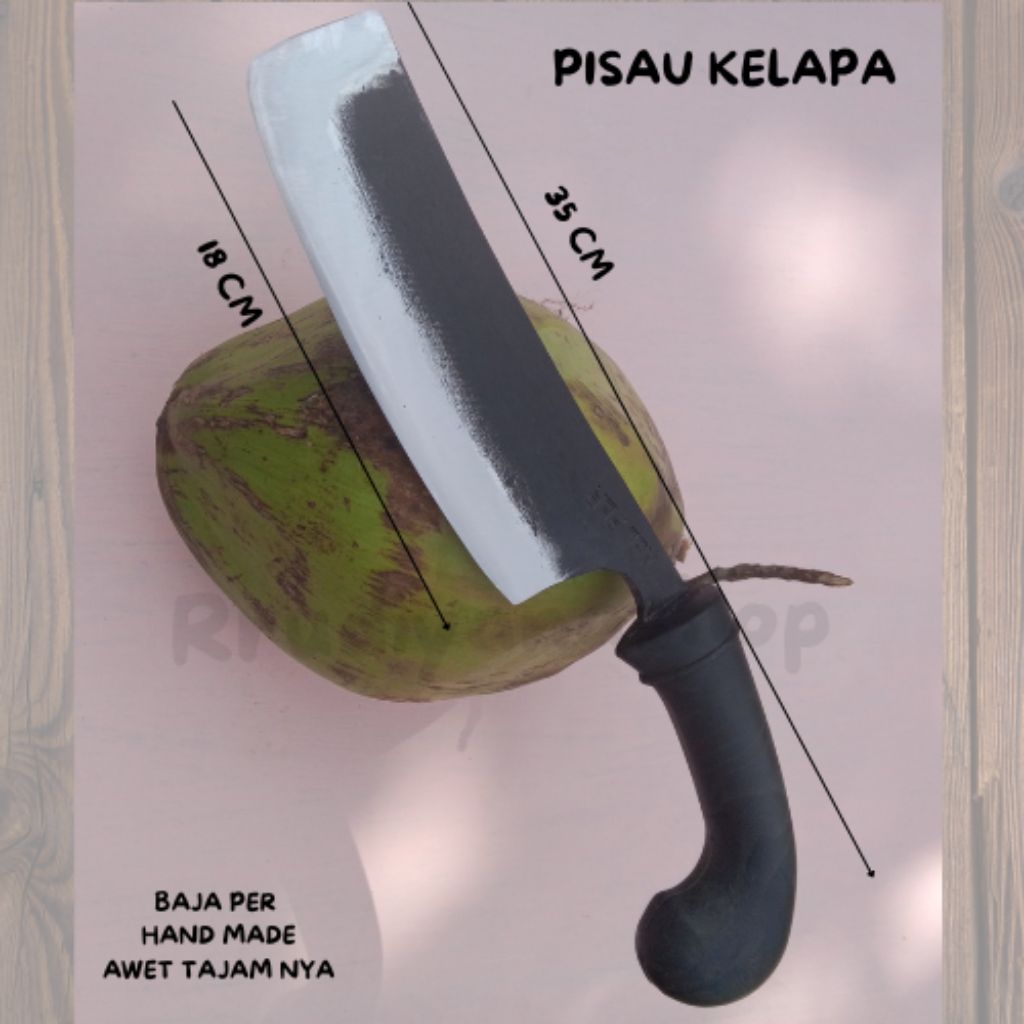 pisau kupas kelapa muda atau degan