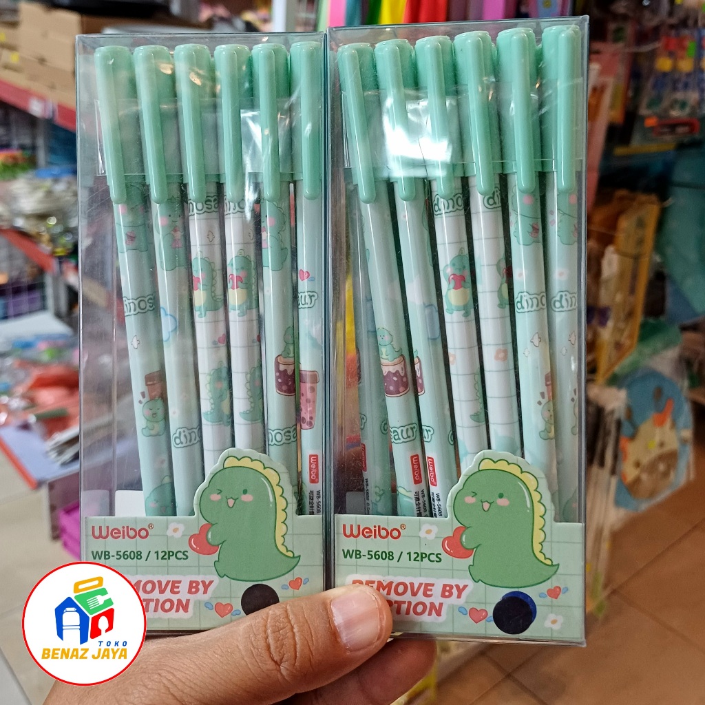 

1 LUSIN PULPEN ERASER WEIBO PULPEN BISA DIHAPUS TINTA HITAM WB-5608