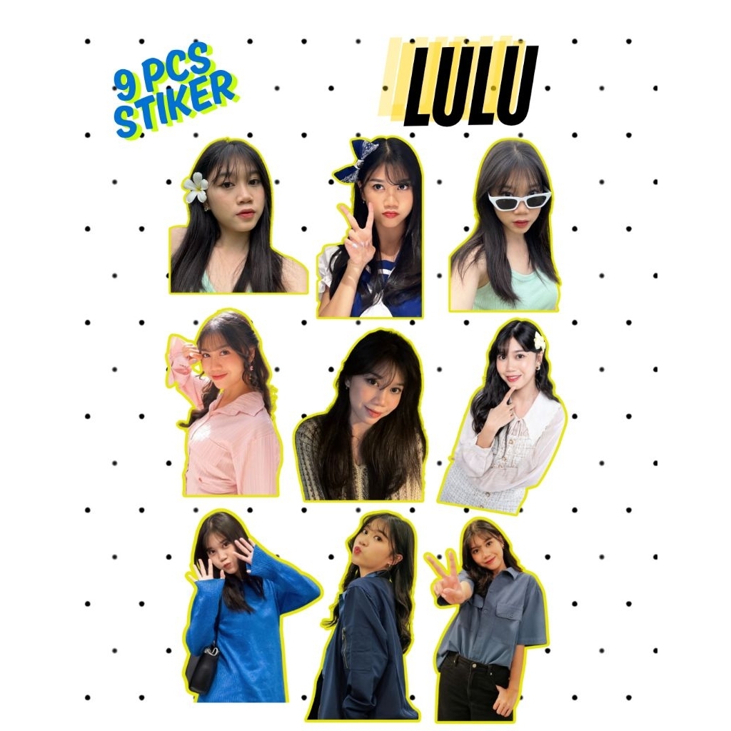 

[ISI 9] Stiker JKT48 LULU Waterproof Vinyl Doff – Kualitas Premium