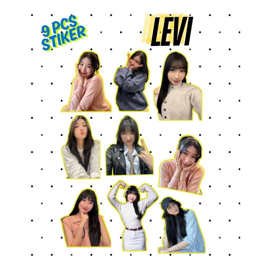 

[ISI 9]Stiker JKT48 LEVI Waterproof Vinyl Doff – Kualitas Premium