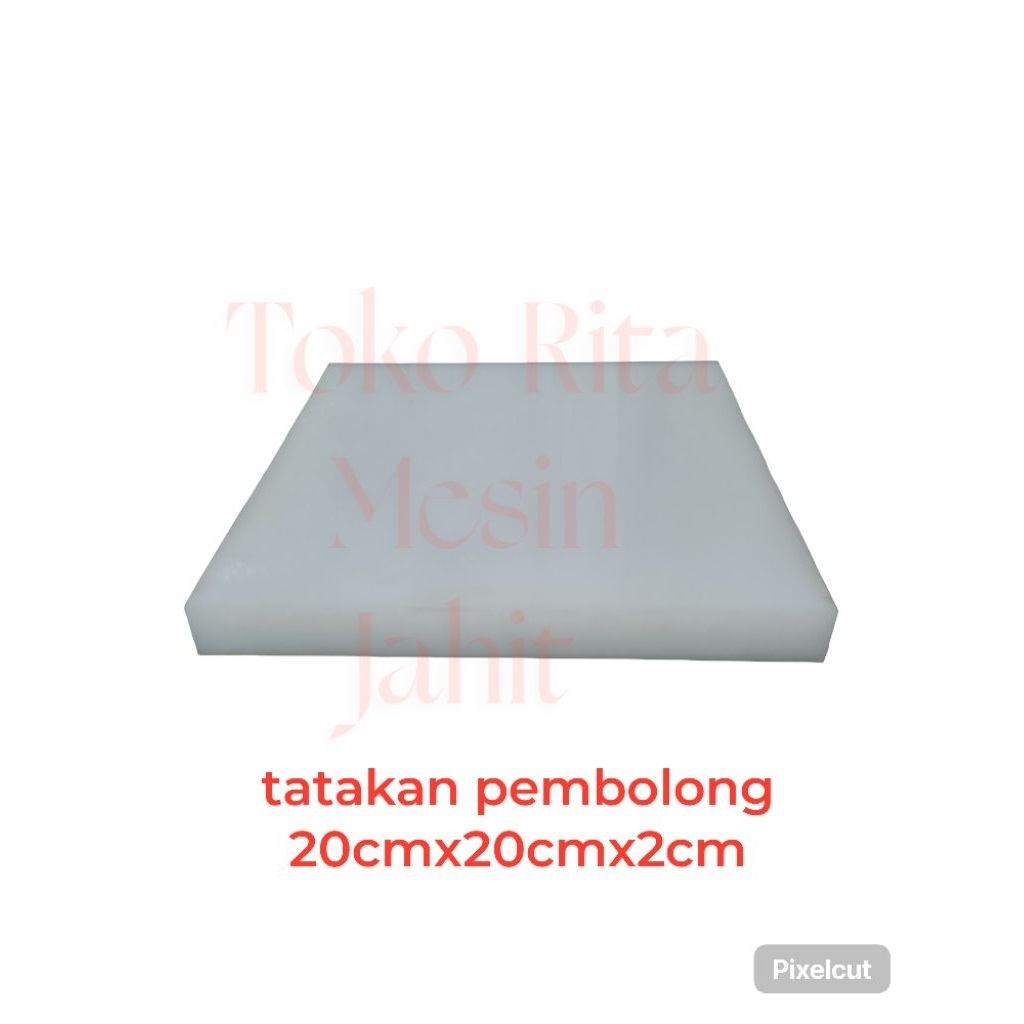 

tatakan pembolong eyelet atau Mata itik ukuran 20cmx20cmx2cm
