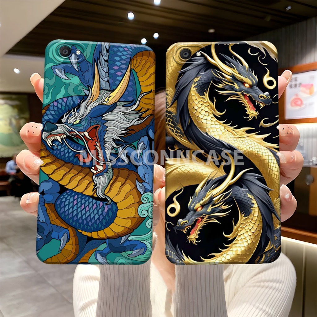 Casing Hp Vivo Y55 2017 - Y55S - Y55L - Y53 - Y71 - Y71i - Y81 - Y91C - Y1s - Y83 Finger Motif Naga 