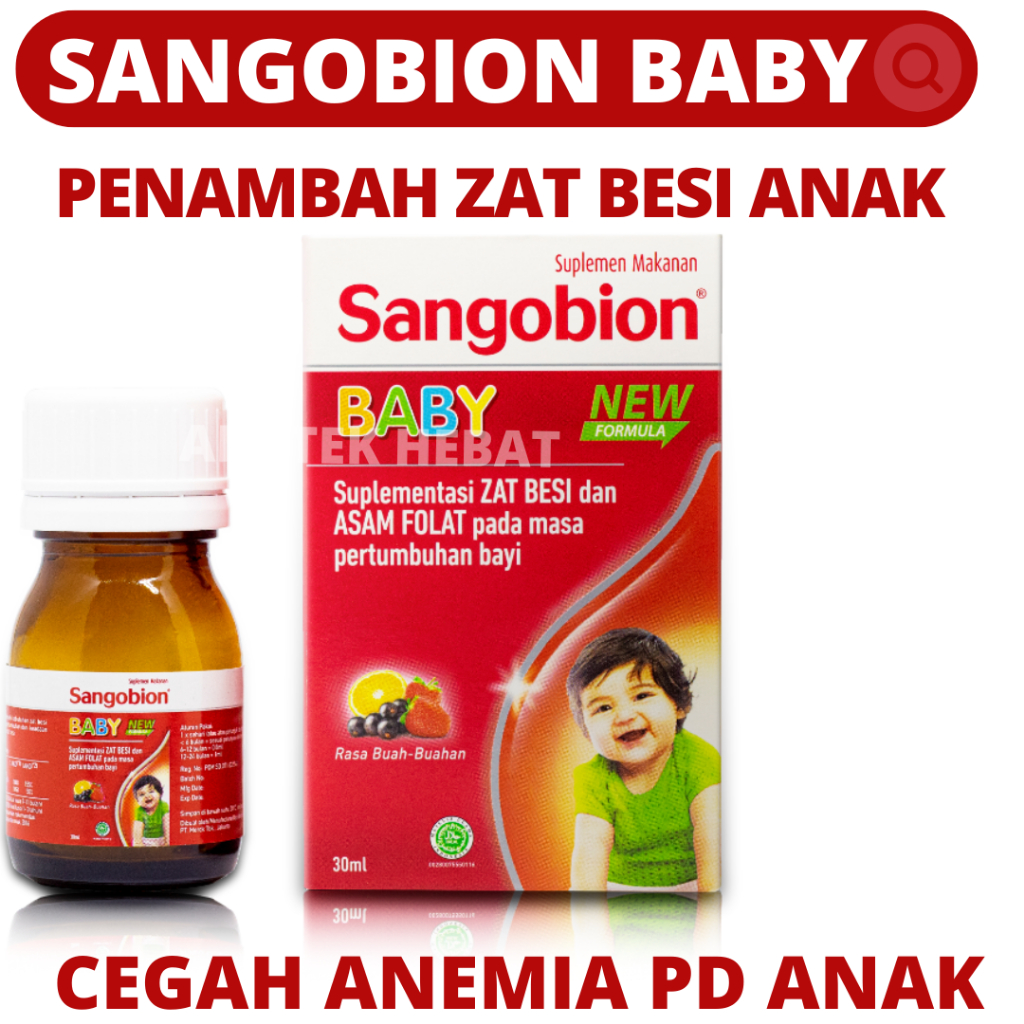 Sangobion Baby Sangobion Drop 30mL Suplemen Makanan Bayi Zat Besi Bayi Vitamin Anak Vitamin Bayi Vit
