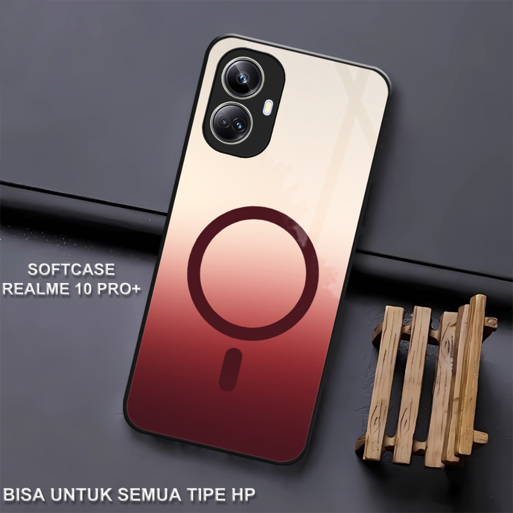 (CC664) Softcase Glass Kaca REALME 10 PRO PLUS Case HP REALME 10 PRO PLUS-Casing REALME 10 PRO PLUS 
