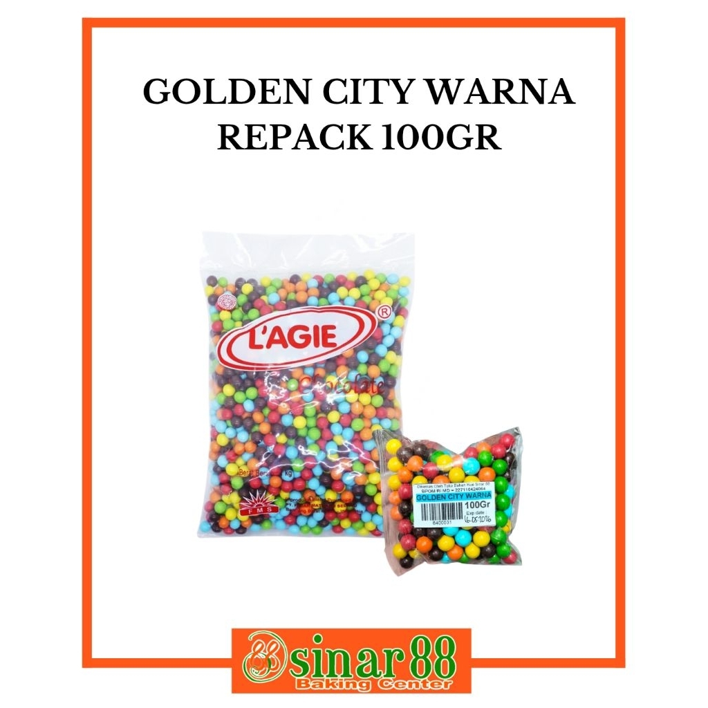 

Coklat Golden City Warna 100gr