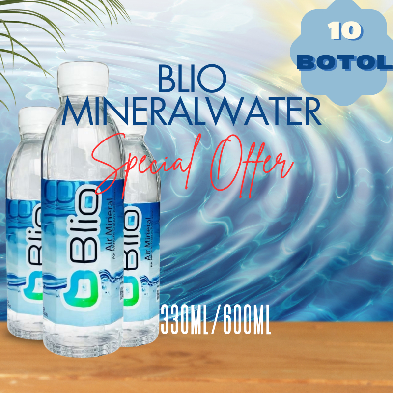 

BLIO | Mineral Water | 330ml/ 600ml x 10 botol