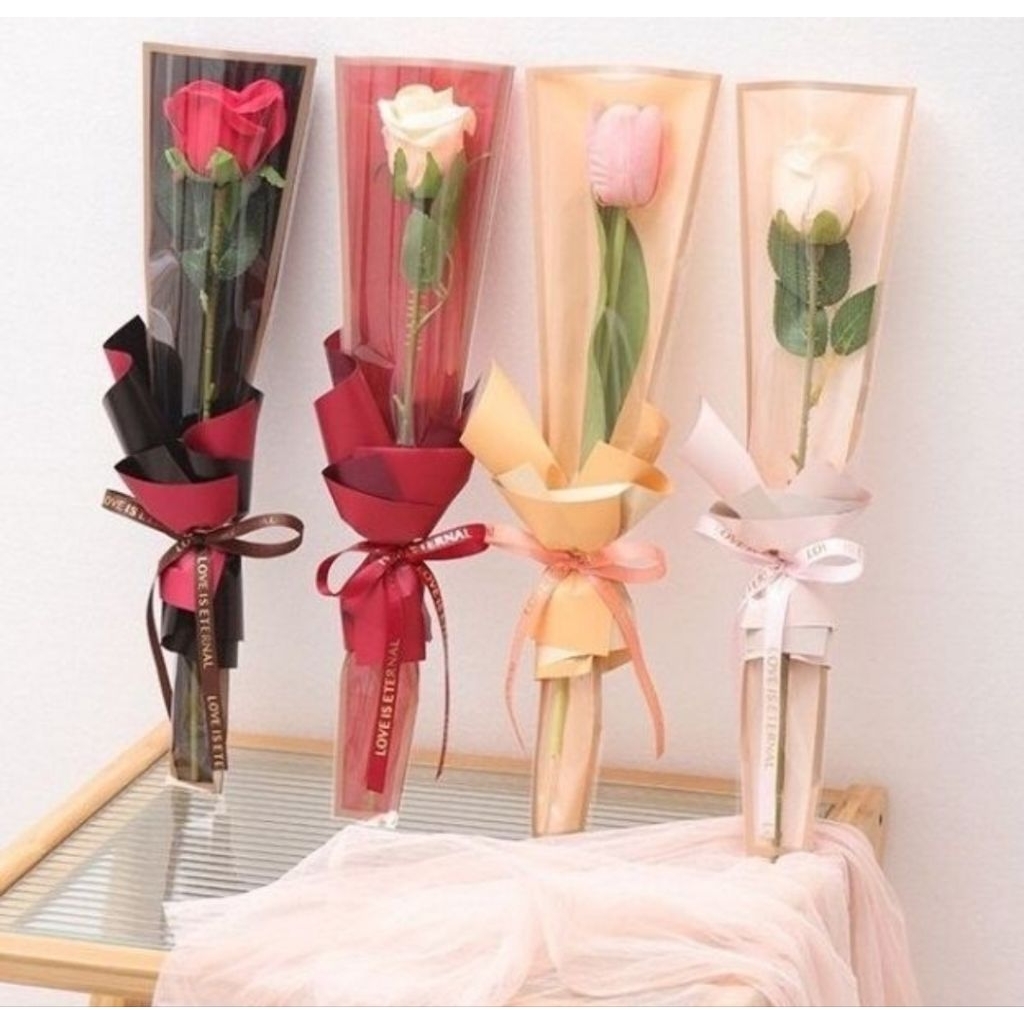 

plastik bunga jadi/cellophane instan