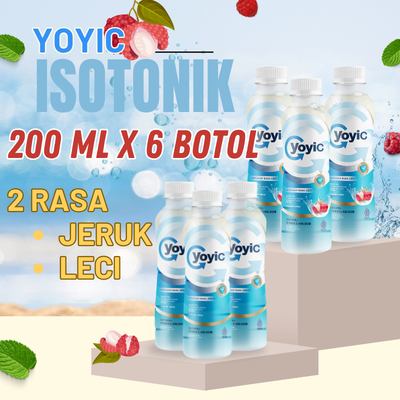 

Yoyic | minuman isotonik | 2 rasa | 200ml x 6 botol