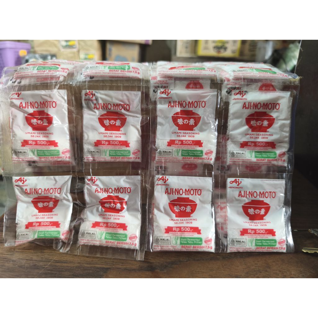 

Ajinomoto 7,5gr (Rp.500) 1 pack isi 24pcs
