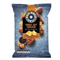 

Red Rock Deli Honey Soy Chicken Potato Chips Snacks 165g
